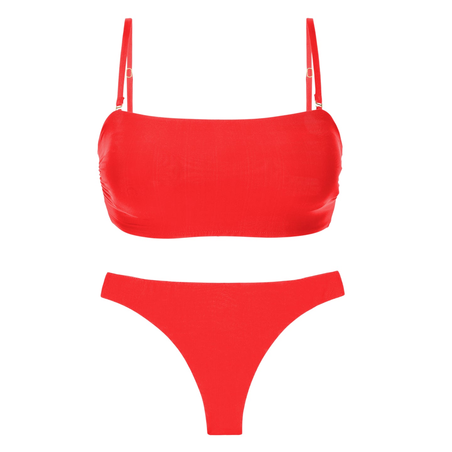 Product Front: Rio De Sol Ensemble Set Rouge Bandeau-Reto Nice-Fio