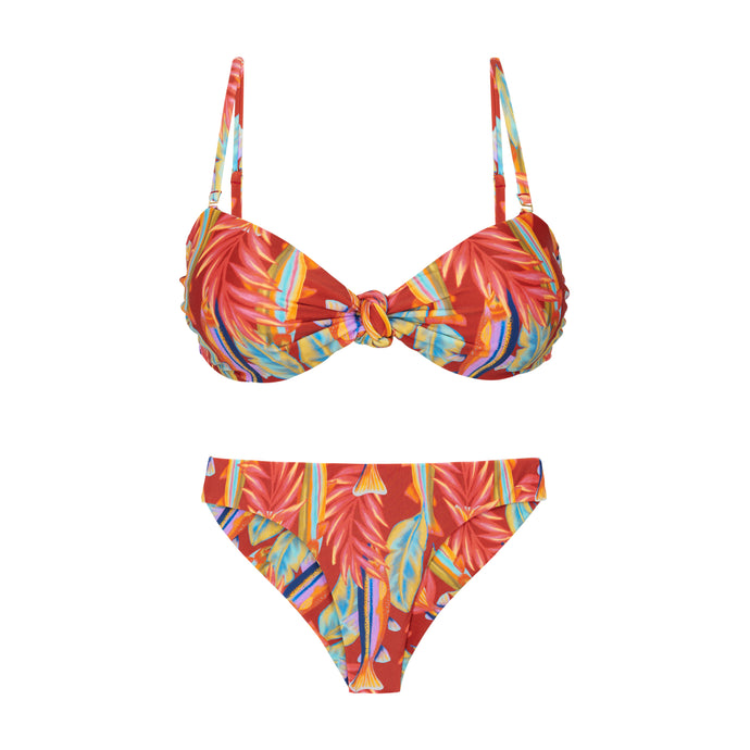 Product Front: Rio De Sol Ensemble Set Sea-Bloom Bandeau-Joy Nice
