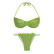 Charger l&#39;image dans la galerie, Product Front: Rio De Sol Ensemble Set Shimmer-Botanica Balconet-Frufru Pipa-Frufru
