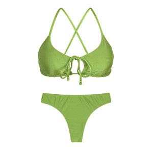 Product Front: Rio De Sol Ensemble Set Shimmer-Botanica Tank-Tie Nice-Fio