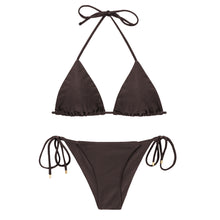 Charger l&#39;image dans la galerie, Product Front: Rio De Sol Ensemble Set Shimmer-Coffee Tri-Inv Cheeky-Tie

