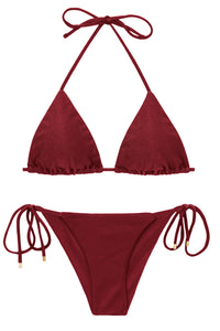 Product Front: Rio De Sol Ensemble Set Shimmer-Divino Tri-Inv Cheeky-Tie