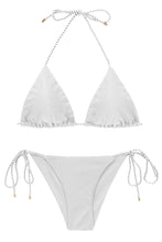 Charger l&#39;image dans la galerie, Product Front: Rio De Sol Ensemble Set Shimmer-White Tri-Inv Cheeky-Tie

