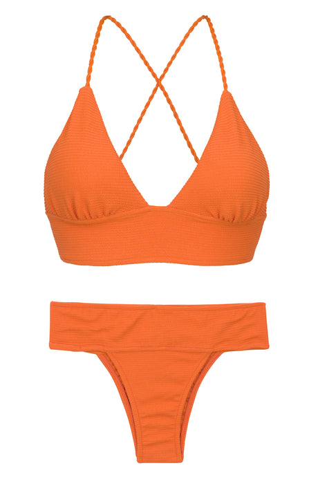 Product Front: Rio De Sol Ensemble Set St-Tpz-Tangerina Tri-Cos Rio-Cos