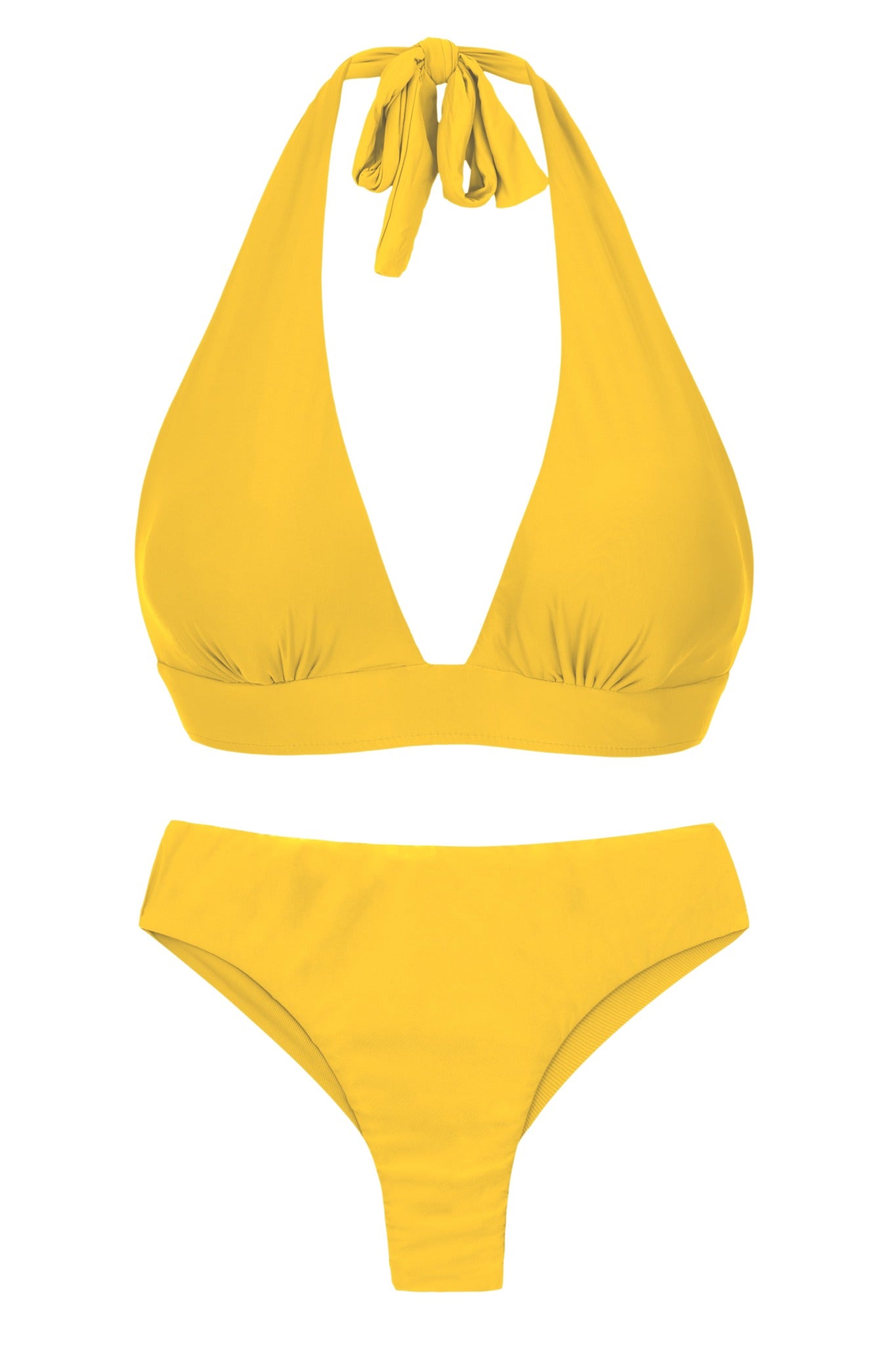 Product Front: Rio De Sol Ensemble Set Sunflower Halter-Cos Ciao