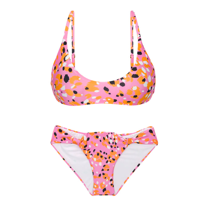 Product Front: Rio De Sol Ensemble Set Sweet-Camo Bralette Mel-Comfy