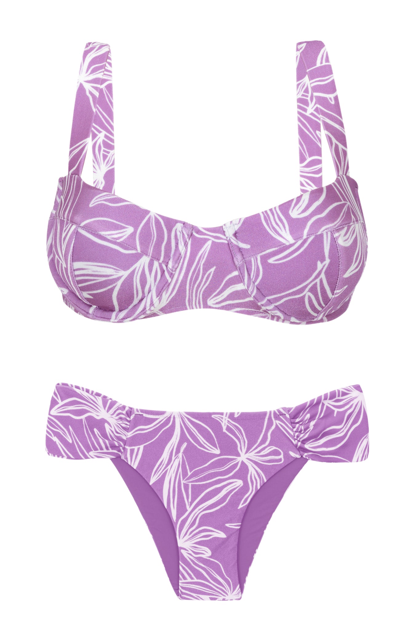 Product Front: Rio De Sol Ensemble Set Trail-Purple Amelia Baobi