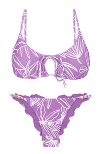 Product Front: Rio De Sol Ensemble Set Trail-Purple Tank-Tie Ipanema