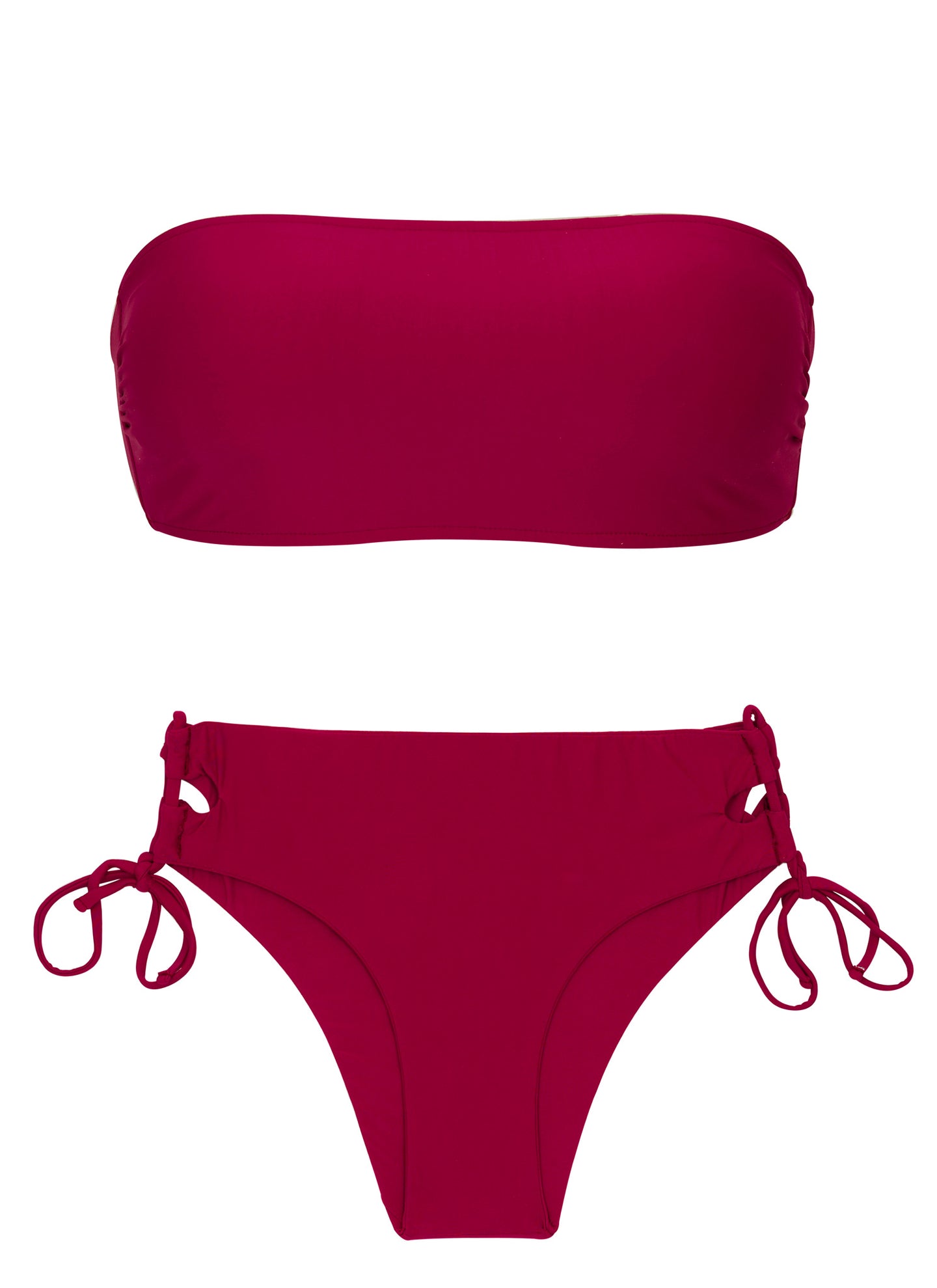 Product Front: Rio De Sol Ensemble Set Uv-Desejo Bandeau-Reto Madrid