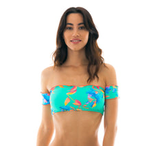 Charger l&#39;image dans la galerie, Gallery: Rio De Sol Haut Top Acqua Flora Off Shoulder
