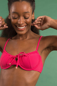 Image 08: Rio De Sol Haut Top Dots-Virtual-Pink Balconet-Tie