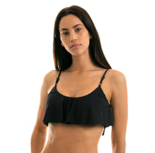 Charger l&#39;image dans la galerie, Gallery: Rio De Sol Haut Top Leopardo Black Babado
