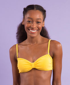 Image 10: Rio De Sol Haut Top Malibu-Yellow Bandeau-Duo