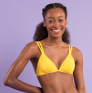 Image 10: Rio De Sol Haut Top Malibu-Yellow Tri-Duo