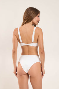 Model Back: Rio De Sol Haut Top Sand-White Chantal