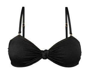 Product Front: Rio De Sol Haut Top Shimmer-Black Bandeau-Joy