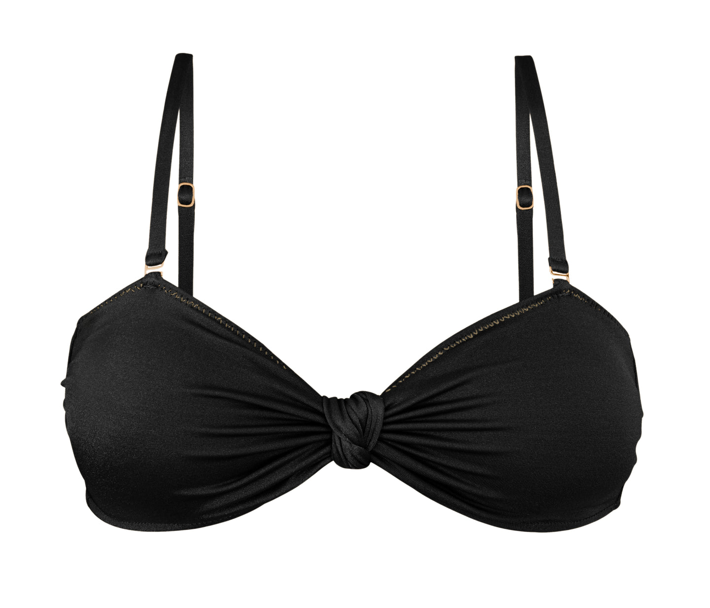 Product Front: Rio De Sol Haut Top Shimmer-Black Bandeau-Joy