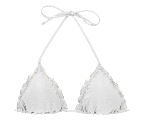 Product Front: Rio De Sol Haut Top Shimmer-White Frufru