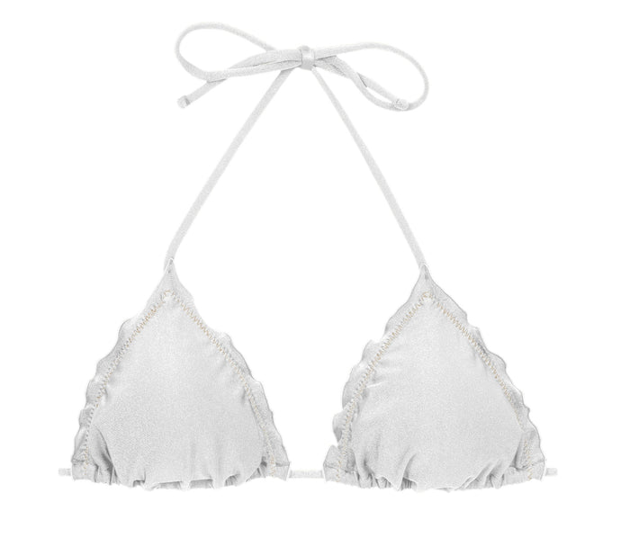 Product Front: Rio De Sol Haut Top Shimmer-White Frufru