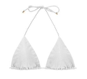 Product Front: Rio De Sol Haut Top Shimmer-White Tri-Rope