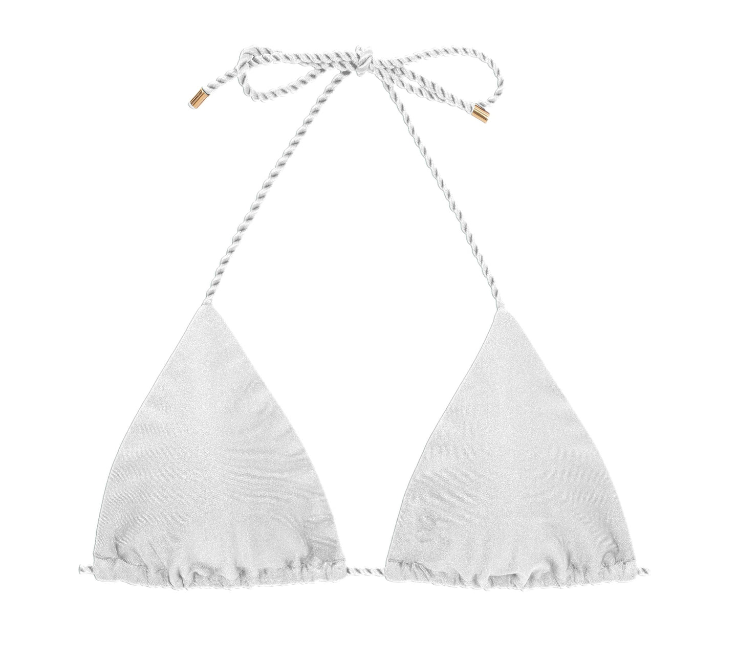 Product Front: Rio De Sol Haut Top Shimmer-White Tri-Rope