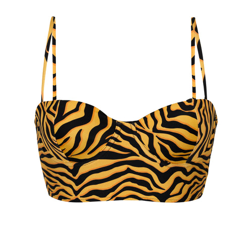 Product Front: Rio De Sol Haut Top Wild-Orange Balconet-Anna