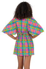 Charger l&#39;image dans la galerie, Model Back: Rio De Sol Mini Dress Tulip-Garden Mini Dress
