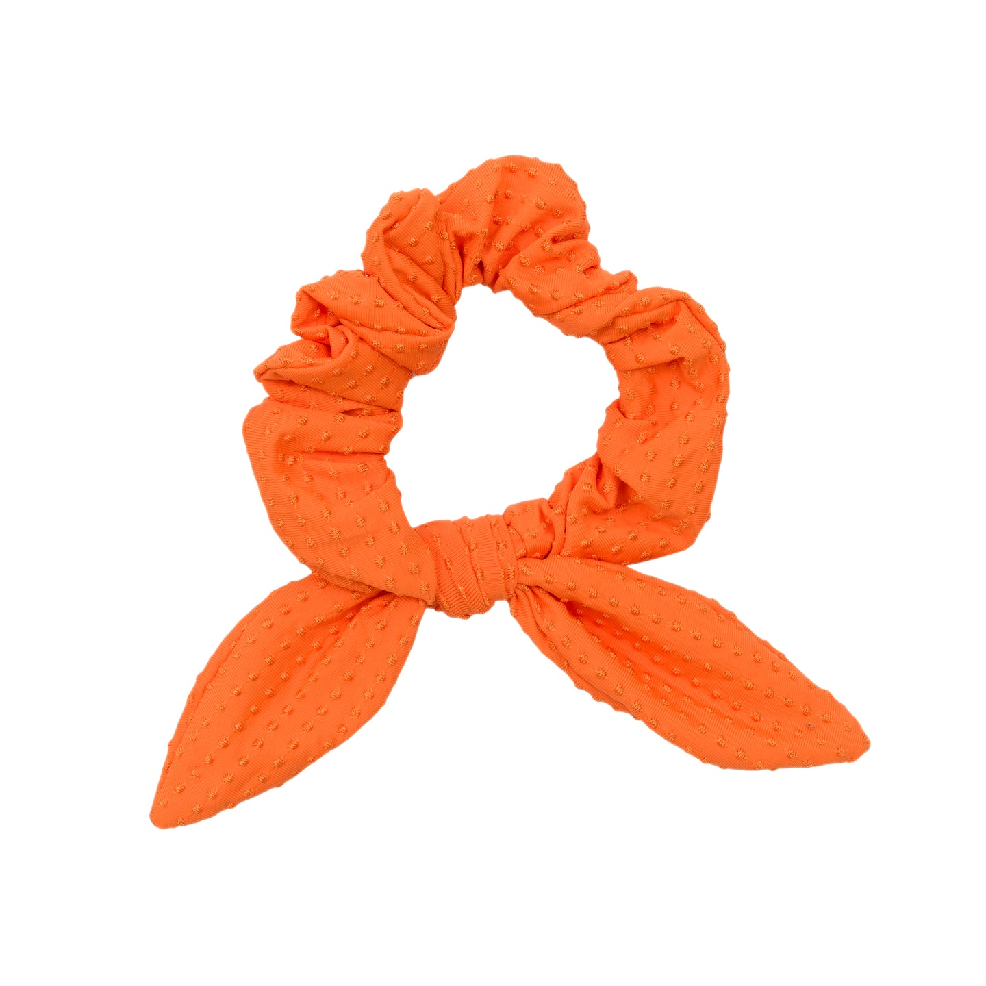 Dots-Orange Scrunchie