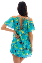 Charger l&#39;image dans la galerie, Saida Flower Geometric Off Shoulder
