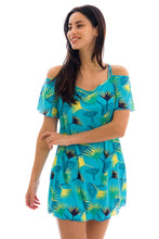 Charger l&#39;image dans la galerie, Saida Flower Geometric Off Shoulder
