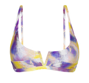 Top Tiedye-Purple Bra-V