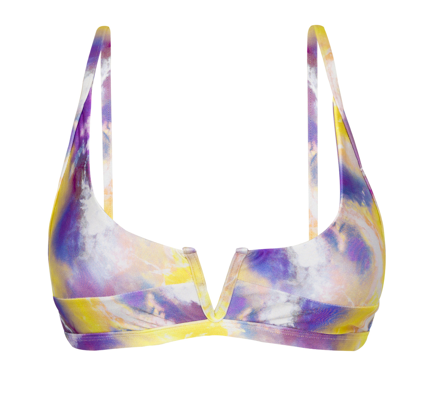 Top Tiedye-Purple Bra-V
